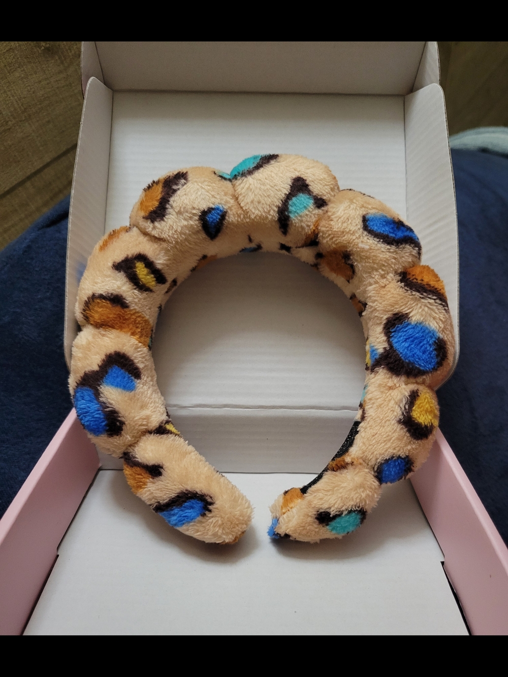 CloudSoft Skin Care Bubble-Style Leopard Headband